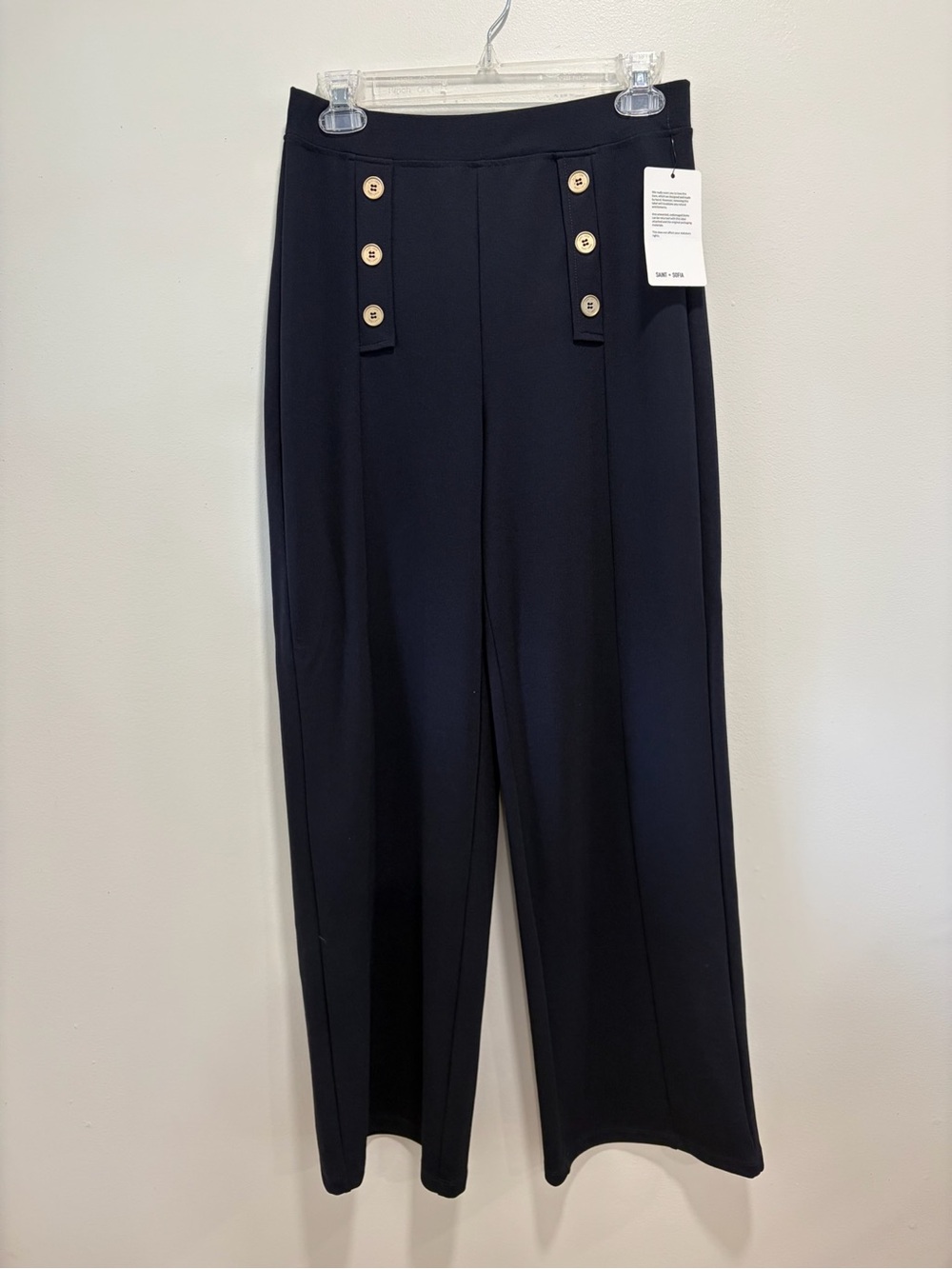 Saint + Sofia “Chelsea Pant” navy Jerseys knit 
#0116